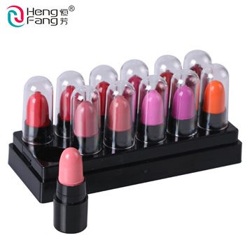 12colors/set 2015 New HengFang High Quality Makeup 12 colors Lipstick Lip Color Long-lasting Lip gloss #9022