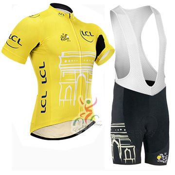 2015 Tour de France Racing Bike Cycling Clothing Cycle Cycling Jersey/Breathable Mountain Bicycle Sportswear Roupa Ciclismo