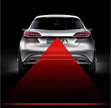 Newest Anti Collision Rear-end Car Laser Tail Fog Light Auto Brake Parking Lamp Rearing Auto Brake Warning Light car styling