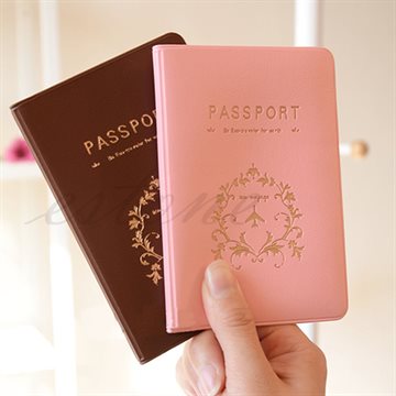 Free Shipping 1pc Fashion New Passport Holder Documents Bag Sweet Trojan Travel Passport Cover Card Case