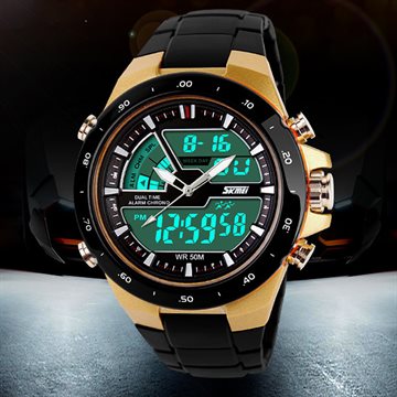 50M Waterproof Mens Sports Watches Relogio Masculino 2016 Hot Men Silicone Sport Watch Reloj S Shockproof Electronic Wristwatch