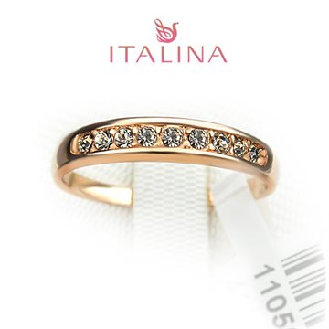 2015 New Italina brand ring Jewelry size 5.5 -10 18K rose Gold plated Womens jewelry Men and Women couple rings