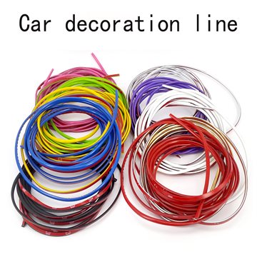 6meter car decoration line DIY interior trim blue trim molding for all cars free shipping