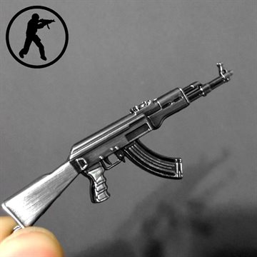 Novelty Items Counter Strike AK47 Guns Keychain Trinket Awp Rifle Sniper Key Chain Key Ring Jewelry Souvenirs Gift Men Llaveros