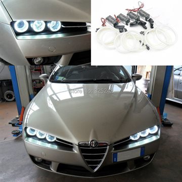 For Alfa Romeo 159 2005-2011 Excellent Quality CCFL Angel Eyes kit Ultrabright headlight illumination angel eyes kit Halo Ring