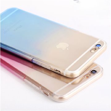 Ultra Thin Cover Protective Phone Cases For Apple iphone6 6S 6 Plus 5 5S Candy Gradient TPU Clear Transparent For iphone 6 Case