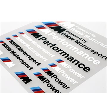 Car-Styling ///M Performance Power Motorsport Car Stickers And Decals Kit For BMW X1 X3 X5 X6 3series 5 Series 7 Series