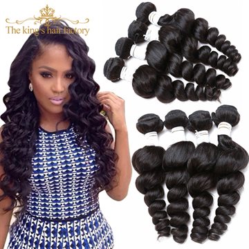 Luxy Hair Company Peruvian Loose Wave 4 Pcs Hot 7A Unprocessed Peruvian Virgin Hair Loose Wave Peruvian Human Hair Weave Bundles