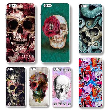 For iPhone 6 6s 4.7 Back Cover Various New Hard Plastic Phone Case Halloween Colorful Skull For iPhone 6 WHD1128 Free Shipping