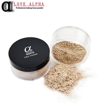 LOVE ALPHA 9 Colors Loose Face Powder Brand Makeup Base Long Lasting Control Oil Control Concealer Contour Palette White Powder