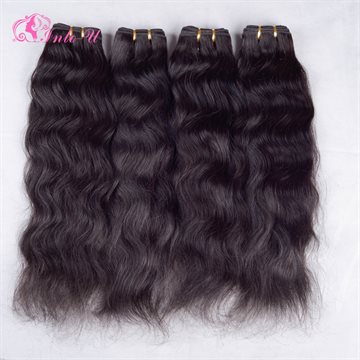 Indian Virgin Hair Natural Wave 6A+ Unprocessed Virgin Hair 4 Bundle Deals Indian Hair Natural Wave Human Hair Weave No Tangle