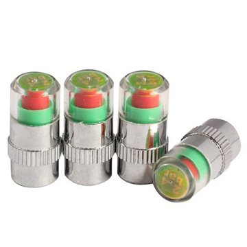 4 Pcs Car Auto Tire Monitor Valve Dust Cap Pressure Indicator Sensor Eye Good Quality CLSK