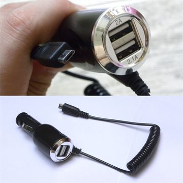 New micro USB Car Charger Adapter with Dual 2 USB Port for SAMSUNG S6 S5 S4 Note5 4 3 2 for LG G3 G4 G2 for iPhone For HuaWei