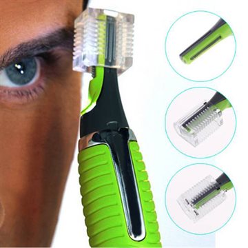 1pcs Personal Face Care Stainless Steel Nose Hair Trimmer Removal Clipper Shaver w/ LED Light for Men and Women