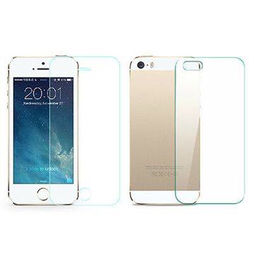 2 pcs/lot Front + Back pelicula de vidro Tempered Glass Screen Protector for iPhone 5s 5c 5 Anti-scratch 0.25D Protective Film