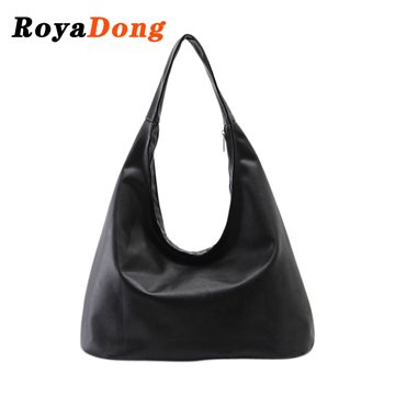 RoyaDong Brand 2016 New Women Shoulder Bags Hobos Designer Handbags For Women Black PU Leather Bags Ladies Messenger Bags Bolso