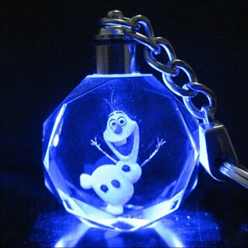 Cute Anime Colorful Crystal Frozener Key Chain Anna Elsa Olaf Keychain Key Chain Key Ring Key Holder Gifts Llaveros Chaveiro