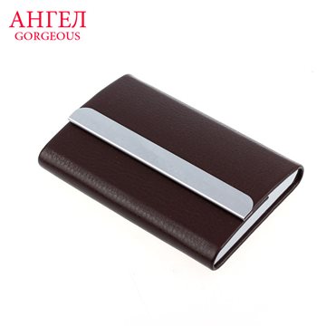 Luruxy Leather Business Credit Card Name Id Card Holder Case Wallet Credit Card Holder Leather Bag Passport Cover Card Holder