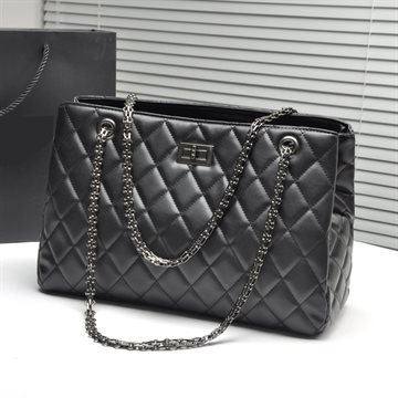 Yoyo! 2016 Fashion Woman Big Bags Ladies Luxury Handbag Women Plaid Chain Shoulder Bag Large Quilted Black Bolsas Femininas