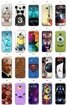 New Arrival hot sell cartoon tiger flower putin designs white hard case cover for Samsung Galaxy A3 4.5 Free Shipping