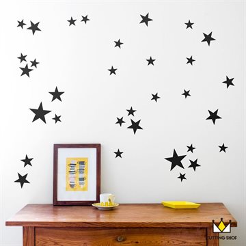 110pcs Star pattern cute Wall Sticker for kids Easily Removable Waterproof no Pollution material for kids room decoration