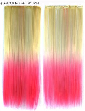 free shipping 6 colors for choose clip in hair extensions ombre haipieces for women synthetic hair long straight high quality