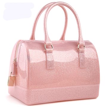 2016 new jelly candy pillow top handbag colorful bag