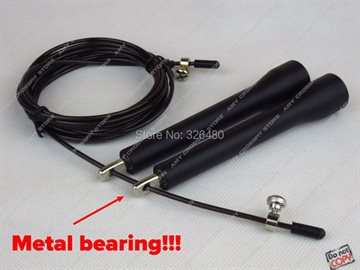 3 Meters METAL BEARING!! skipping rope / Speed Cable Jump Rope Crossfit MMA Box home gym