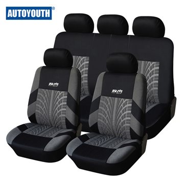 AUTOYOUTH Hot Sale 9PCS and 4PCS Universal Car Seat Cover Fit Most Cars with Tire Track Detail Car Styling Car Seat Protector