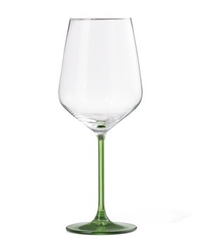 HEMA Wijnglas 650ml Tafelgenoten Groene Voet (lichtgroen)