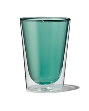 HEMA Dubbelwandig Glas 350ml Groen