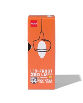 HEMA Led Kaars Glass Frost E14 2.5W 250lm