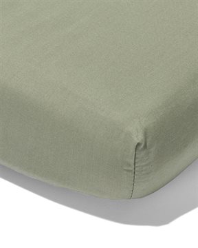 HEMA Topper Hoeslaken Zacht Katoen 180x220 Groen (groen)